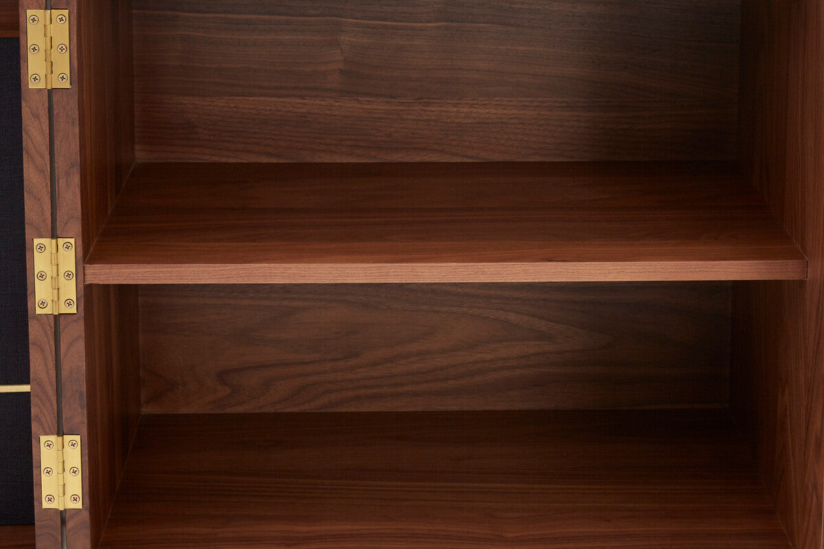Orsina Kenso Sideboard – Natural Wood Storage with Textured Panels