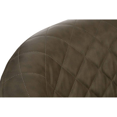 Orsina Richy Brown Faux Leather Wingback Accent Chair with Birchwood Legs