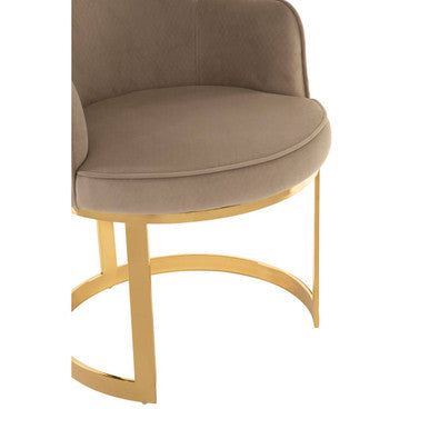 Orsina Eliza Beige Velvet Dining Chair | Modern Upholstered Seating
