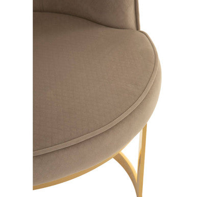 Orsina Eliza Beige Velvet Dining Chair | Modern Upholstered Seating