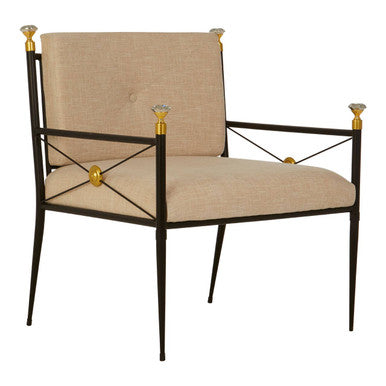 Orsina Monroe Lounge Chair – Black and White Modern Accent Chair