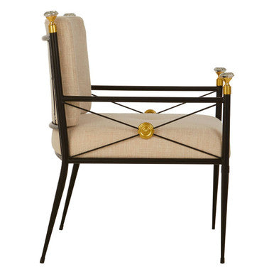 Orsina Monroe Lounge Chair – Black and White Modern Accent Chair