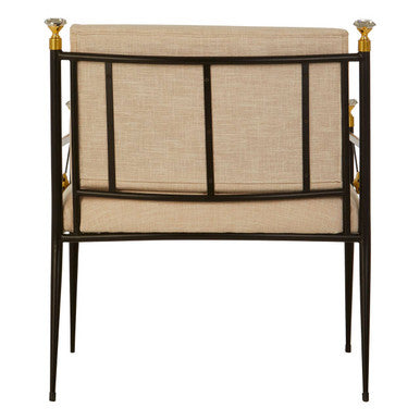 Orsina Monroe Lounge Chair – Black and White Modern Accent Chair