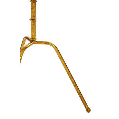 Orsina Monroe Gold Small Accent Table – Bamboo Style Steel Side Table