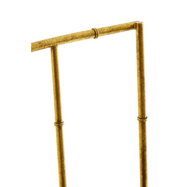 Orsina Monroe Accent Chair | Gold Bamboo Iron Frame & Black Velvet