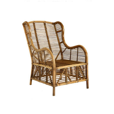 Orsina Manado Grey Natural Kubu Rattan Chair – Handwoven Accent Seating