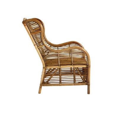 Orsina Manado Grey Natural Kubu Rattan Chair – Handwoven Accent Seating