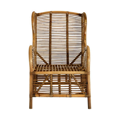 Orsina Manado Grey Natural Kubu Rattan Chair – Handwoven Accent Seating