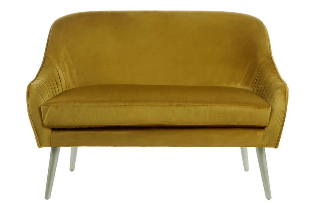 Orsina Louxor Mustard Velvet Sofa – Mid-Century Modern Seating