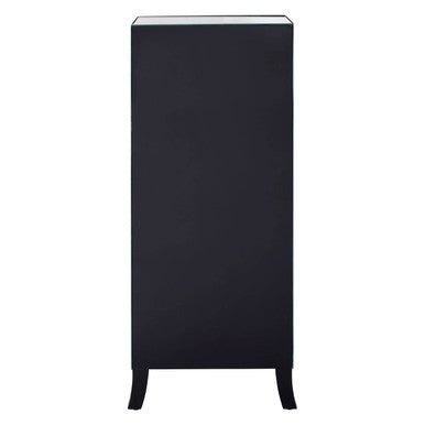 Orsina Graciela Mirrored 5 Drawer Chest with Glass Handles