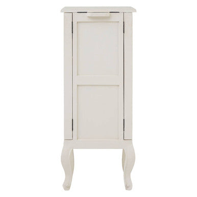Orsina Loire 5 Drawer Small White Chest – Distressed Bayur Wood