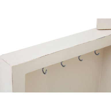 Orsina Loire 5 Drawer Small White Chest – Distressed Bayur Wood