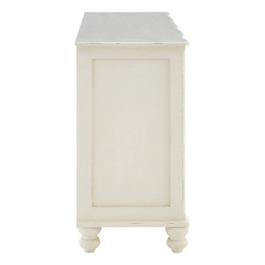 Orsina Loire White Sideboard – 6 Drawer Traditional Storage Cabinet