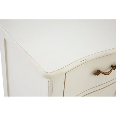 Orsina Loire White Sideboard – 6 Drawer Traditional Storage Cabinet