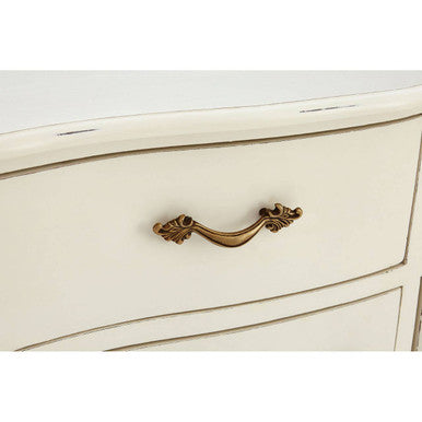 Orsina Loire White Sideboard – 6 Drawer Traditional Storage Cabinet