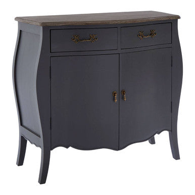 Orsina Loire Grey Sideboard – Two Door Cabinet with Brass Handles
