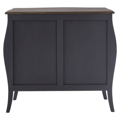 Orsina Loire Grey Sideboard – Two Door Cabinet with Brass Handles