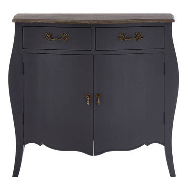 Orsina Loire Grey Sideboard – Two Door Cabinet with Brass Handles