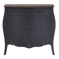 Orsina Loire Grey Sideboard – Two Door Cabinet with Brass Handles