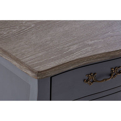 Orsina Loire Grey Sideboard – Two Door Cabinet with Brass Handles