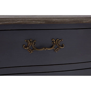 Orsina Loire Grey Sideboard – Two Door Cabinet with Brass Handles