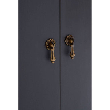 Orsina Loire Grey Sideboard – Two Door Cabinet with Brass Handles