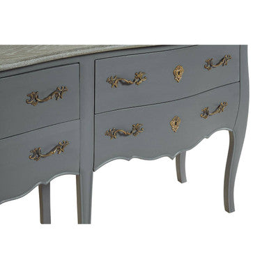 Orsina Loire 4 Drawer Double Chest – Grey French Provincial Dresser