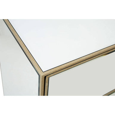 Orsina Knightsbridge Mirrored 3 Drawer Unit – Compact Bedroom Chest