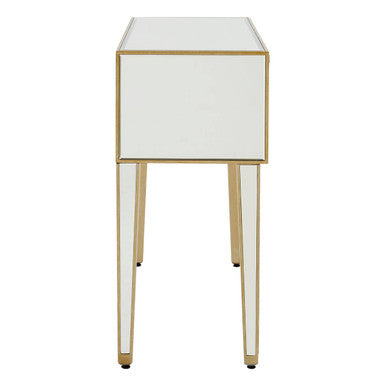 Orsina Knightsbridge Mirrored Glass Console Table with 5 Drawers
