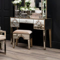 Orsina Knightsbridge Mirrored Glass Console Table with 5 Drawers