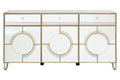 Orsina Knightsbridge Mirrored Cabinet – Silver Sideboard with Drawers