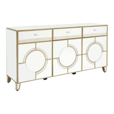 Orsina Knightsbridge Mirrored Cabinet – Silver Sideboard with Drawers