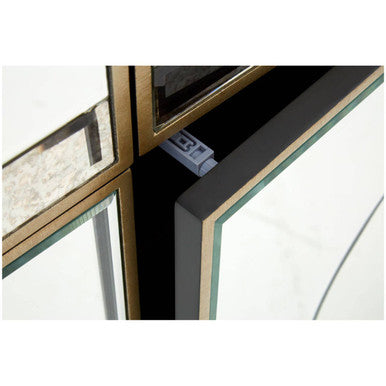 Orsina Knightsbridge Mirrored Cabinet – Silver Sideboard with Drawers