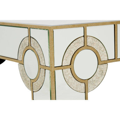 Orsina Gold Coffee Table – Antique Mirrored Glass Art Deco Design