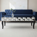 Orsina Soho Geometric Coffee Table | Smoked Glass & Silver Finish