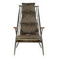 Orsina Hoxton Modern Accent Chair – Genuine Grey Leather Lounge Seating