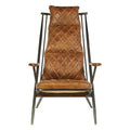 Orsina Hoxton Light Brown Leather Chair | Modern Lounge Accent Chair