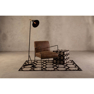 Orsina Hoxton Brown Leather Lounge Chair – Modern Living Room Armchair