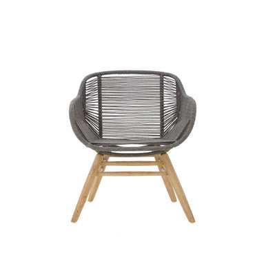 Orsina Sisal Grey Rope Armchair – Coastal Iron Frame Accent Chair