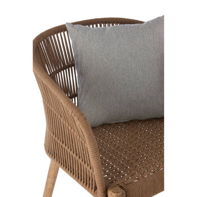 Orsina Opus Armchair – Woven Rope & Eucalyptus Wood Accent Chair