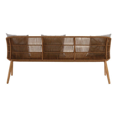 Orsina Opus 3 Seater Sofa – Eucalyptus Wood and Rope Scandinavian Design