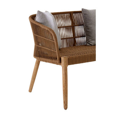 Orsina Opus 3 Seater Sofa – Eucalyptus Wood and Rope Scandinavian Design