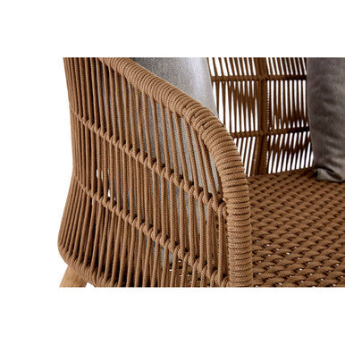 Orsina Opus 3 Seater Sofa – Eucalyptus Wood and Rope Scandinavian Design