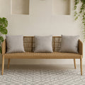 Orsina Opus 3 Seater Sofa – Eucalyptus Wood and Rope Scandinavian Design