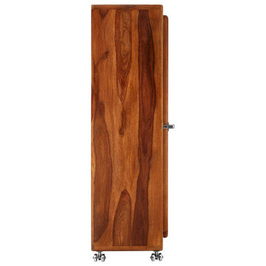 Orsina Marwar Tall Cabinet – Slim Natural Brown Wood Storage Unit