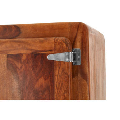 Orsina Marwar Tall Cabinet – Slim Natural Brown Wood Storage Unit