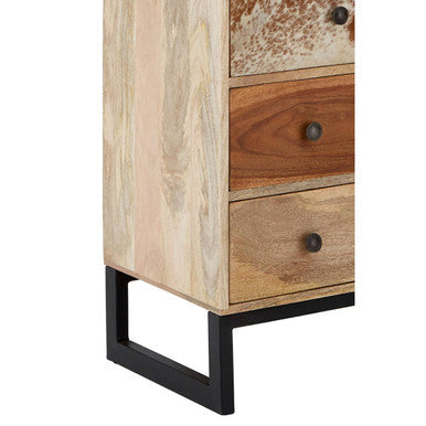 Orsina Marwar Mango Wood Sideboard – Rustic 4-Drawer Storage Cabinet