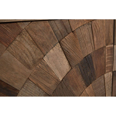 Orsina Midas Large 2 Door Cabinet | Recycled Elm Wood Sunburst