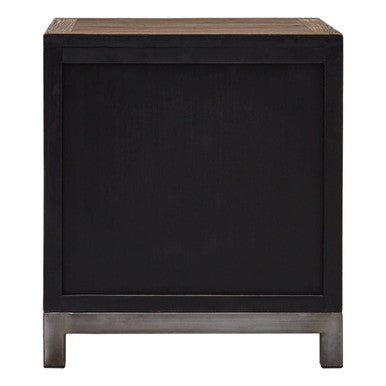 Orsina Midas Small 2 Door Cabinet – Textured Elm Wood Storage