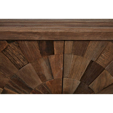 Orsina Midas Small 2 Door Cabinet – Textured Elm Wood Storage